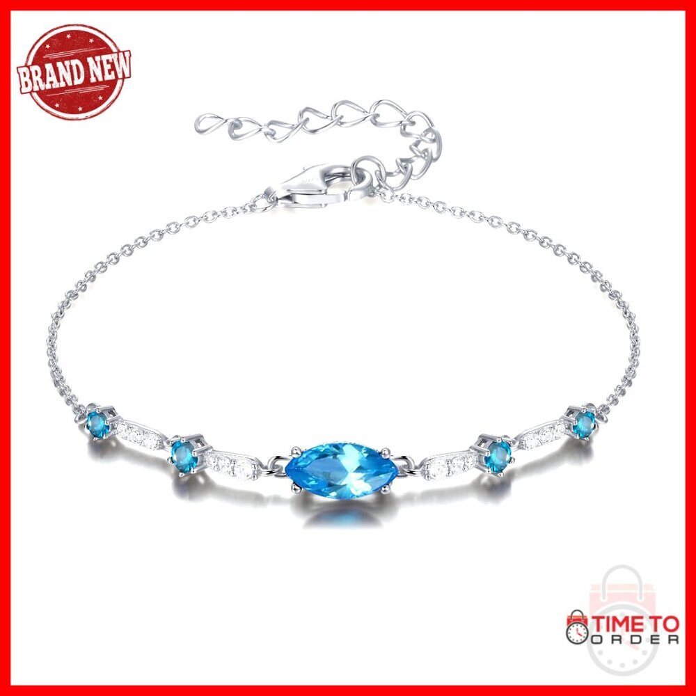 925 Sterling Silver Adjustable Charm Bracelet with Lobster Clasp